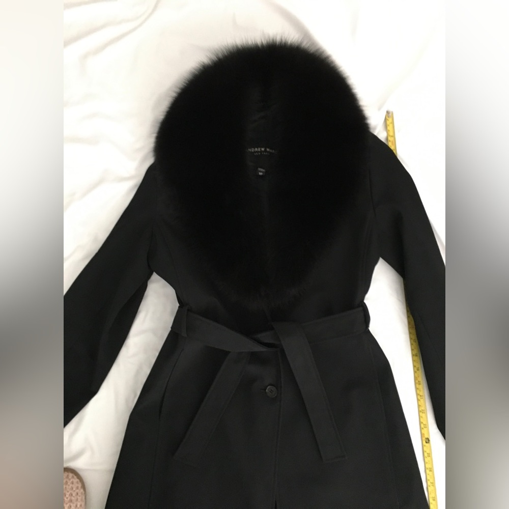 VINTAGE 2001 Exquisite EUC luxurious Andrew Marc real fox fur dress coat💕. XS